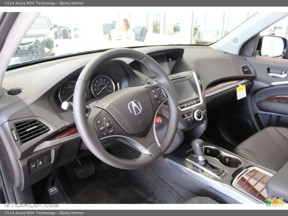 Ebony Interior Dashboard for the 2014 Acura MDX Technology #83129216