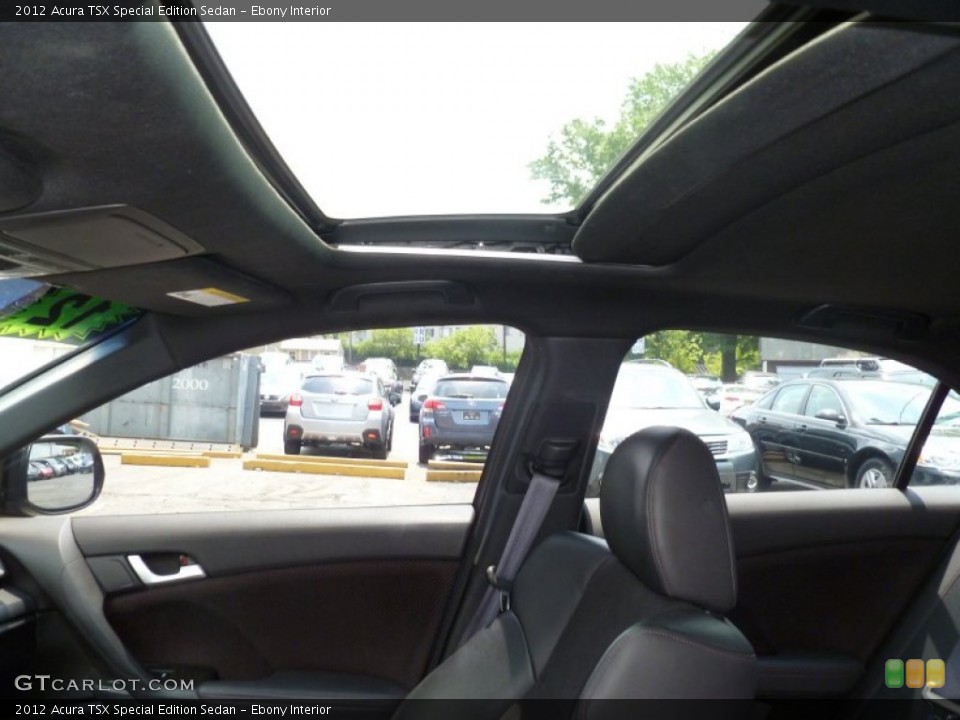 Ebony Interior Sunroof for the 2012 Acura TSX Special Edition Sedan #83129355
