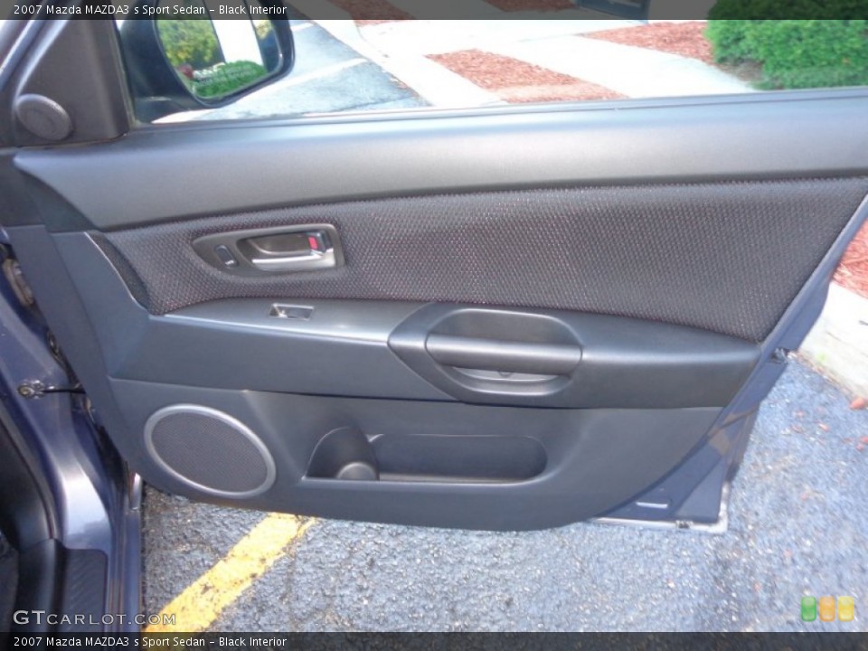 Black Interior Door Panel for the 2007 Mazda MAZDA3 s Sport Sedan #83129769