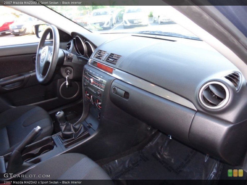 Black Interior Dashboard for the 2007 Mazda MAZDA3 s Sport Sedan #83129790