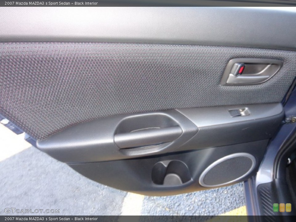 Black Interior Door Panel for the 2007 Mazda MAZDA3 s Sport Sedan #83129892