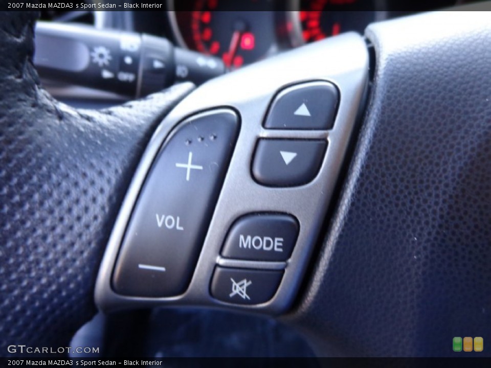 Black Interior Controls for the 2007 Mazda MAZDA3 s Sport Sedan #83130013
