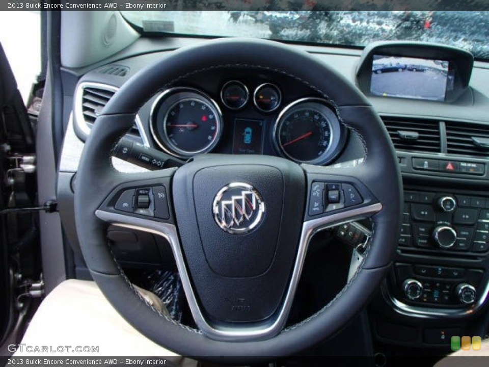 Ebony Interior Steering Wheel for the 2013 Buick Encore Convenience AWD #83130135