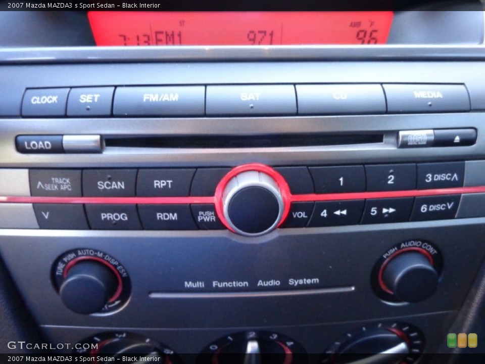 Black Interior Controls for the 2007 Mazda MAZDA3 s Sport Sedan #83130145