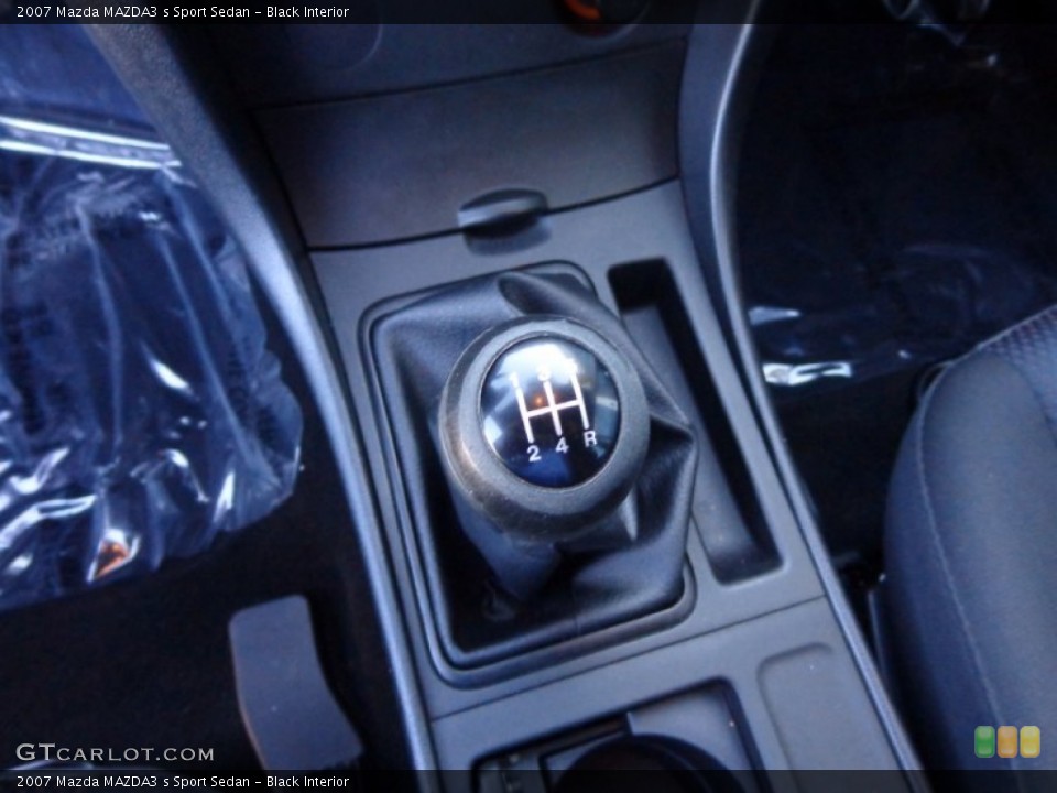 Black Interior Transmission for the 2007 Mazda MAZDA3 s Sport Sedan #83130190