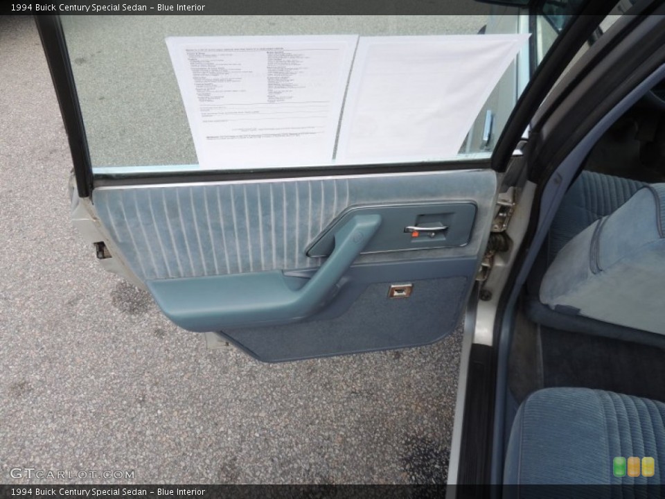 Blue Interior Door Panel for the 1994 Buick Century Special Sedan #83131232