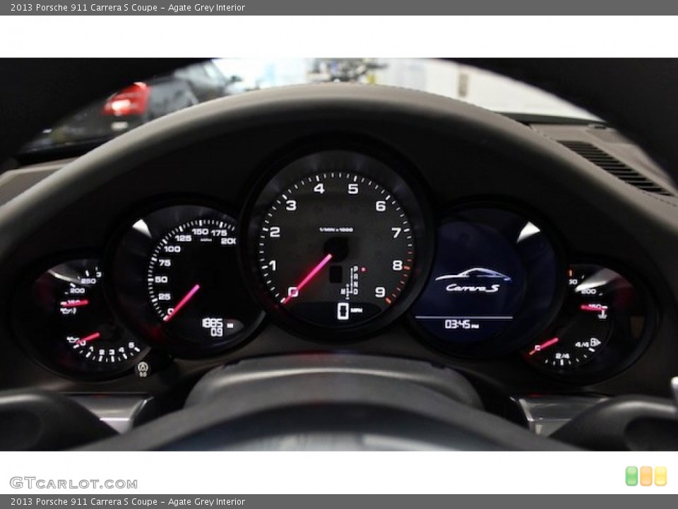 Agate Grey Interior Gauges for the 2013 Porsche 911 Carrera S Coupe #83131550