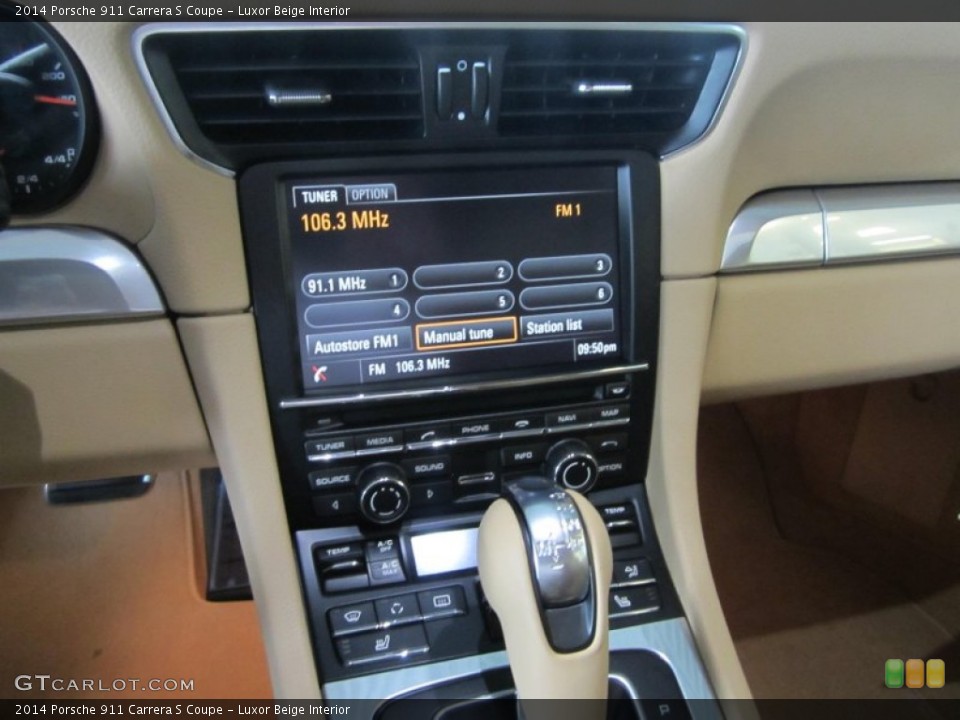 Luxor Beige Interior Controls for the 2014 Porsche 911 Carrera S Coupe #83132860