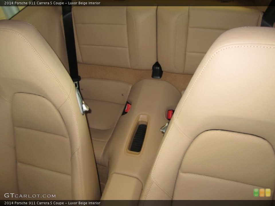 Luxor Beige Interior Rear Seat for the 2014 Porsche 911 Carrera S Coupe #83132871