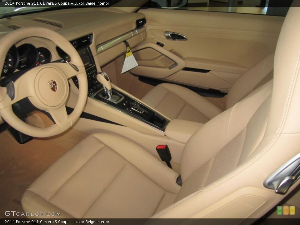 Luxor Beige Interior Prime Interior for the 2014 Porsche 911 Carrera S Coupe #83132892