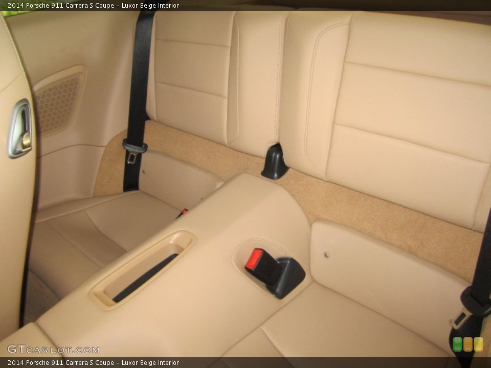 Luxor Beige Interior Rear Seat for the 2014 Porsche 911 Carrera S Coupe #83132943