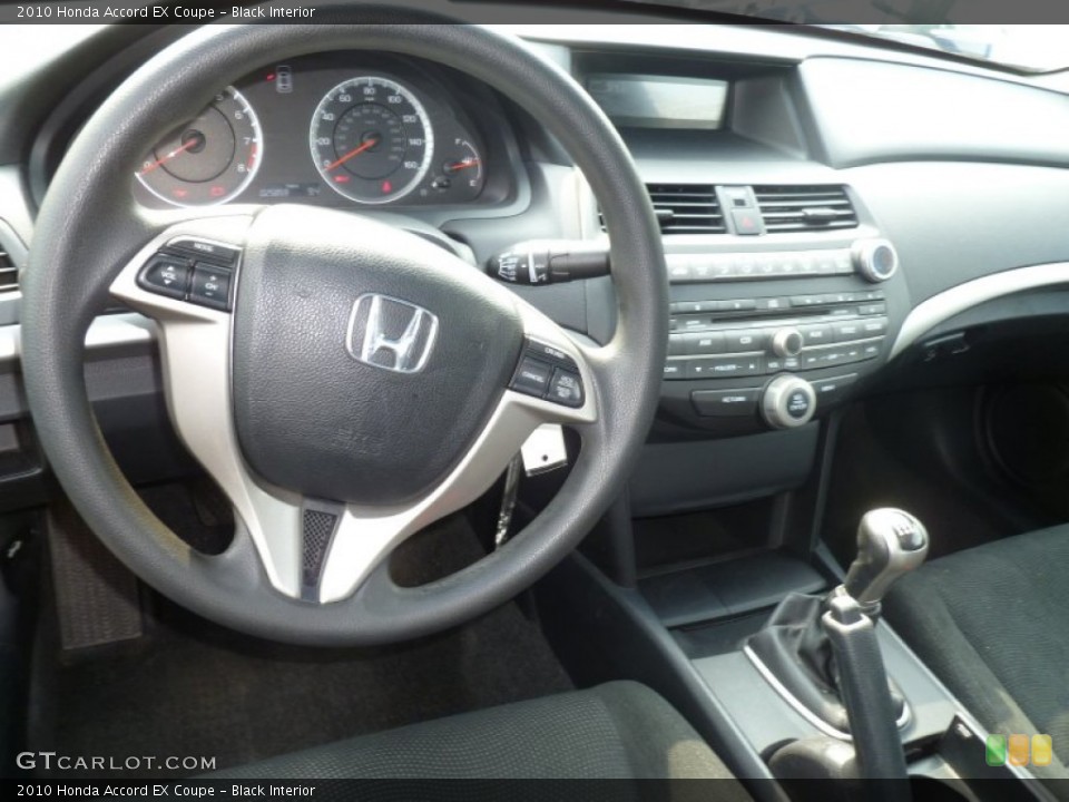 Black Interior Dashboard for the 2010 Honda Accord EX Coupe #83133174