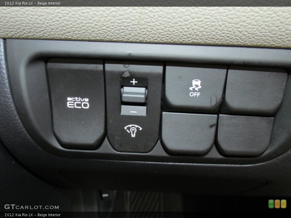 Beige Interior Controls for the 2012 Kia Rio LX #83133639