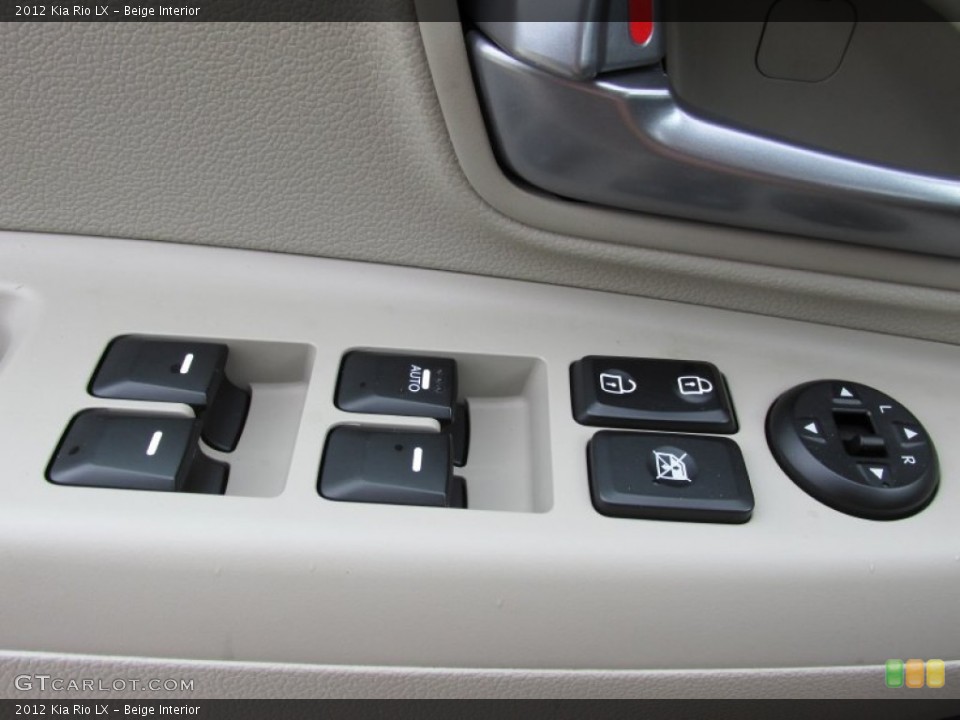 Beige Interior Controls for the 2012 Kia Rio LX #83133702