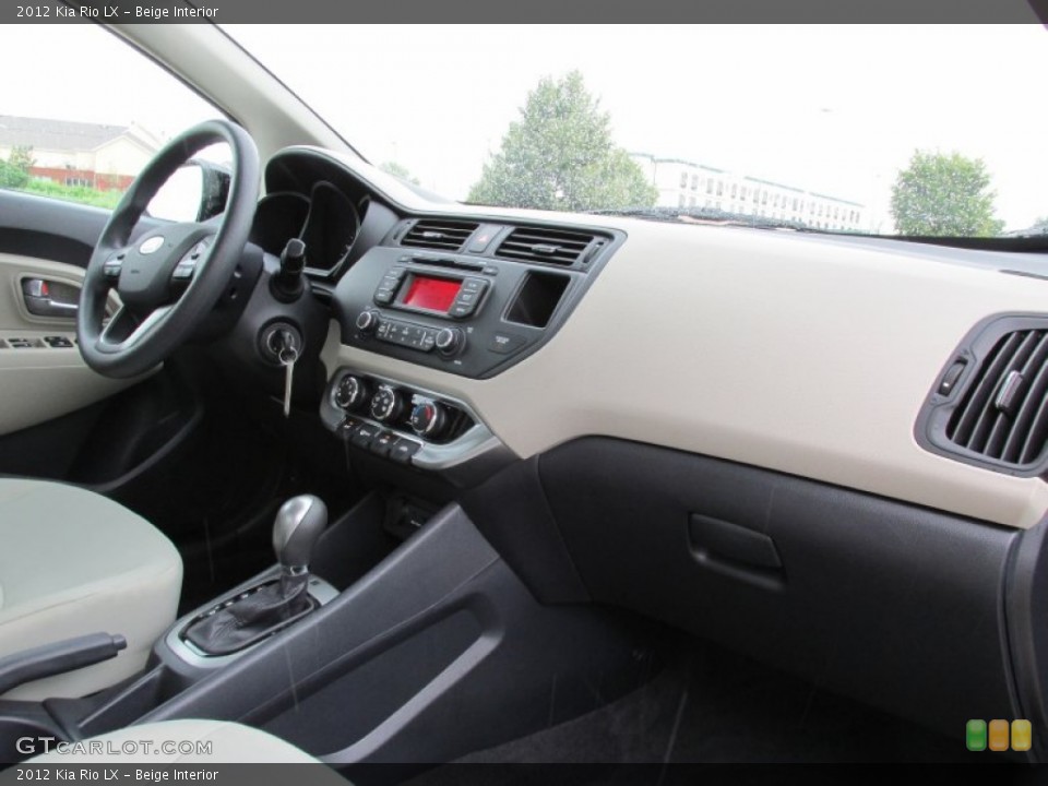 Beige Interior Dashboard for the 2012 Kia Rio LX #83133774
