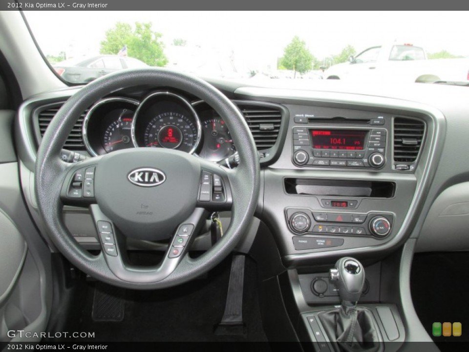 Gray Interior Dashboard for the 2012 Kia Optima LX #83134035