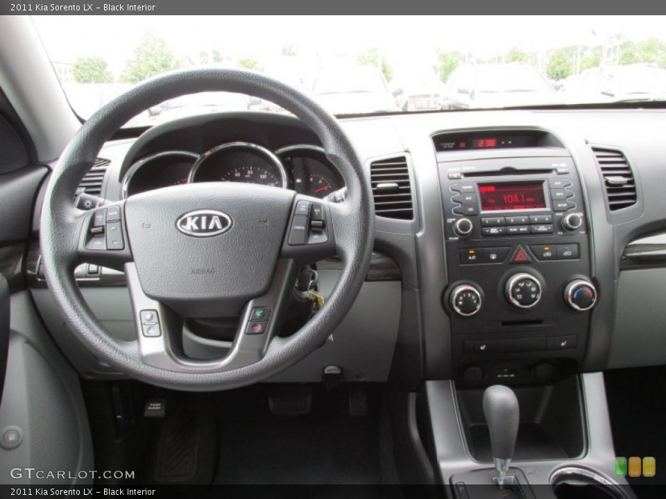 Black Interior Dashboard for the 2011 Kia Sorento LX #83134528