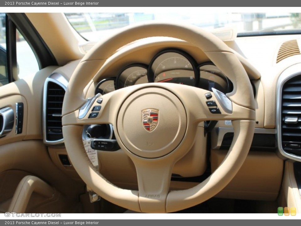 Luxor Beige Interior Steering Wheel for the 2013 Porsche Cayenne Diesel #83137359