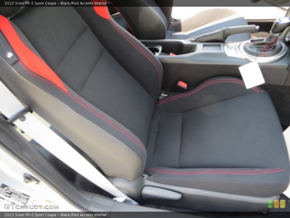 Black/Red Accents Interior Front Seat for the 2013 Scion FR-S Sport Coupe #83139780