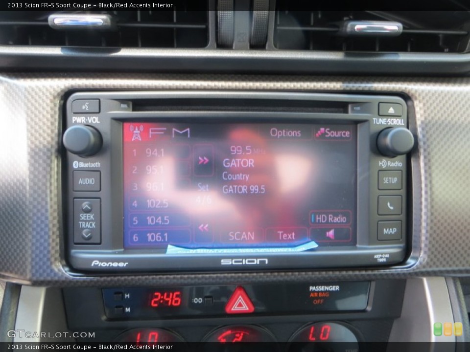 Black/Red Accents Interior Controls for the 2013 Scion FR-S Sport Coupe #83139837