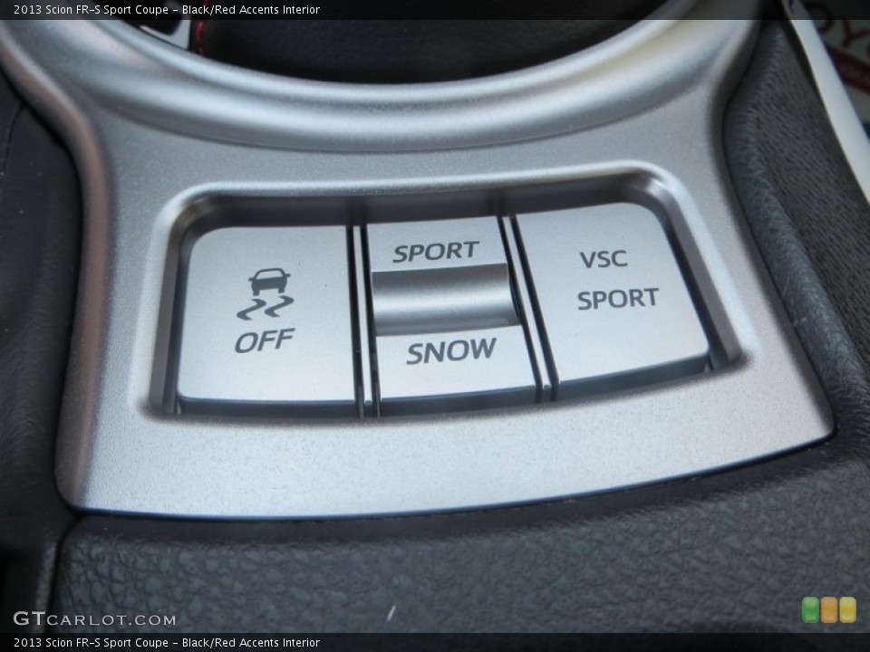 Black/Red Accents Interior Controls for the 2013 Scion FR-S Sport Coupe #83139861