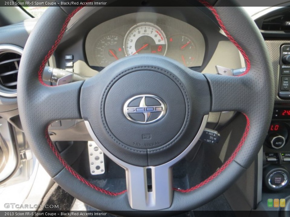 Black/Red Accents Interior Steering Wheel for the 2013 Scion FR-S Sport Coupe #83139864