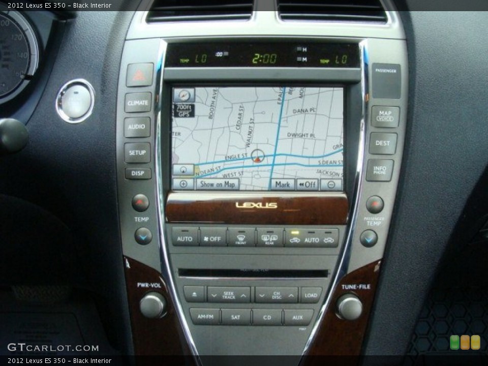 Black Interior Navigation for the 2012 Lexus ES 350 #83140585