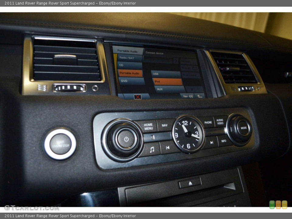 Ebony/Ebony Interior Controls for the 2011 Land Rover Range Rover Sport Supercharged #83146314