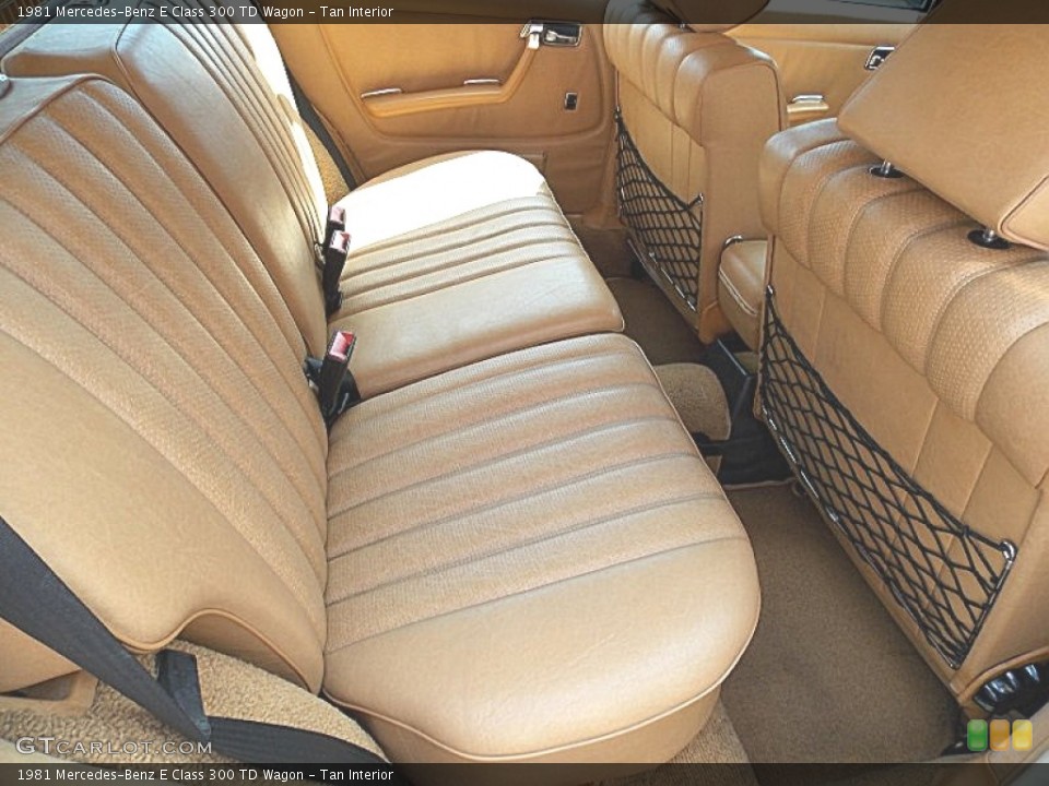Tan Interior Rear Seat for the 1981 Mercedes-Benz E Class 300 TD Wagon #83148772