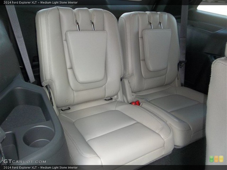 Medium Light Stone Interior Rear Seat for the 2014 Ford Explorer XLT #83162460