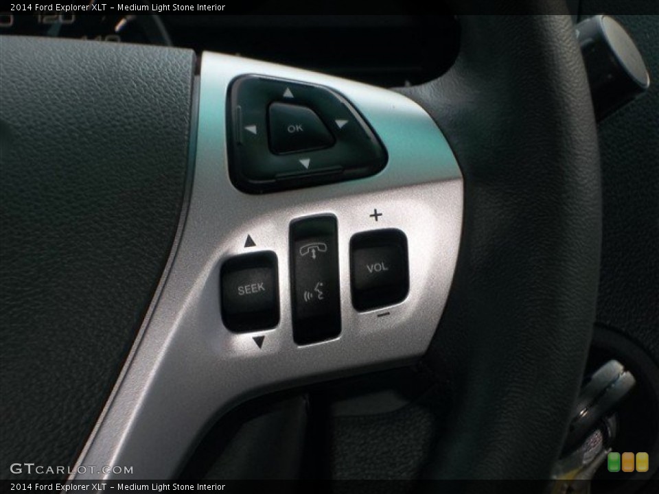 Medium Light Stone Interior Controls for the 2014 Ford Explorer XLT #83162572