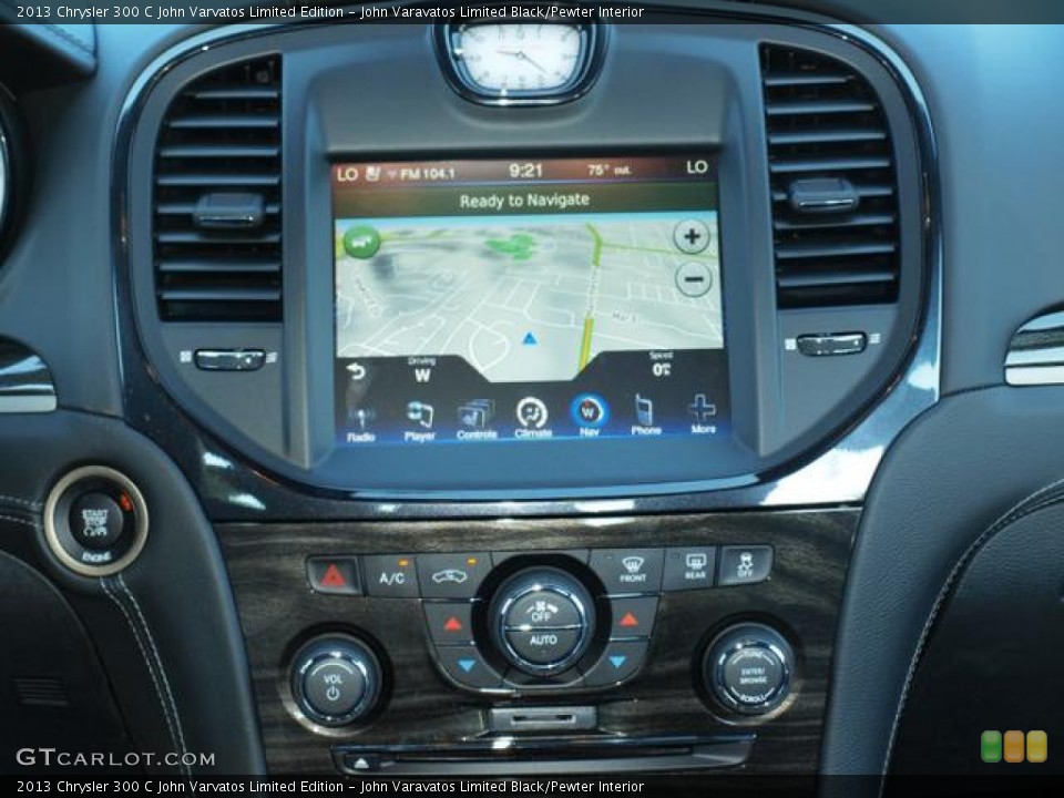 John Varavatos Limited Black/Pewter Interior Navigation for the 2013 Chrysler 300 C John Varvatos Limited Edition #83164454