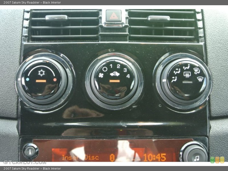 Black Interior Controls for the 2007 Saturn Sky Roadster #83164957