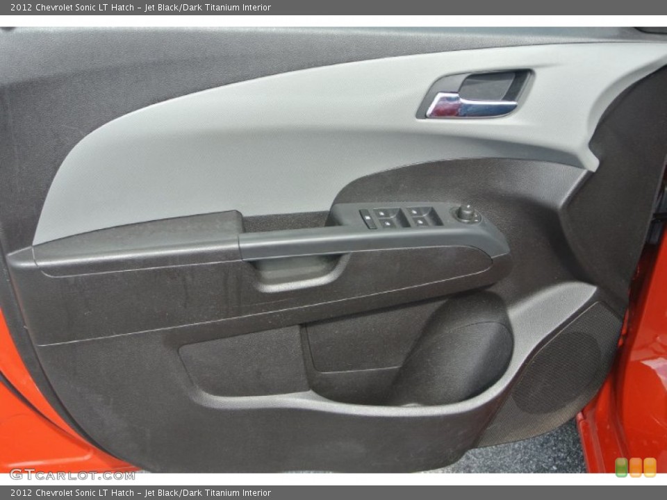 Jet Black/Dark Titanium Interior Door Panel for the 2012 Chevrolet Sonic LT Hatch #83165470