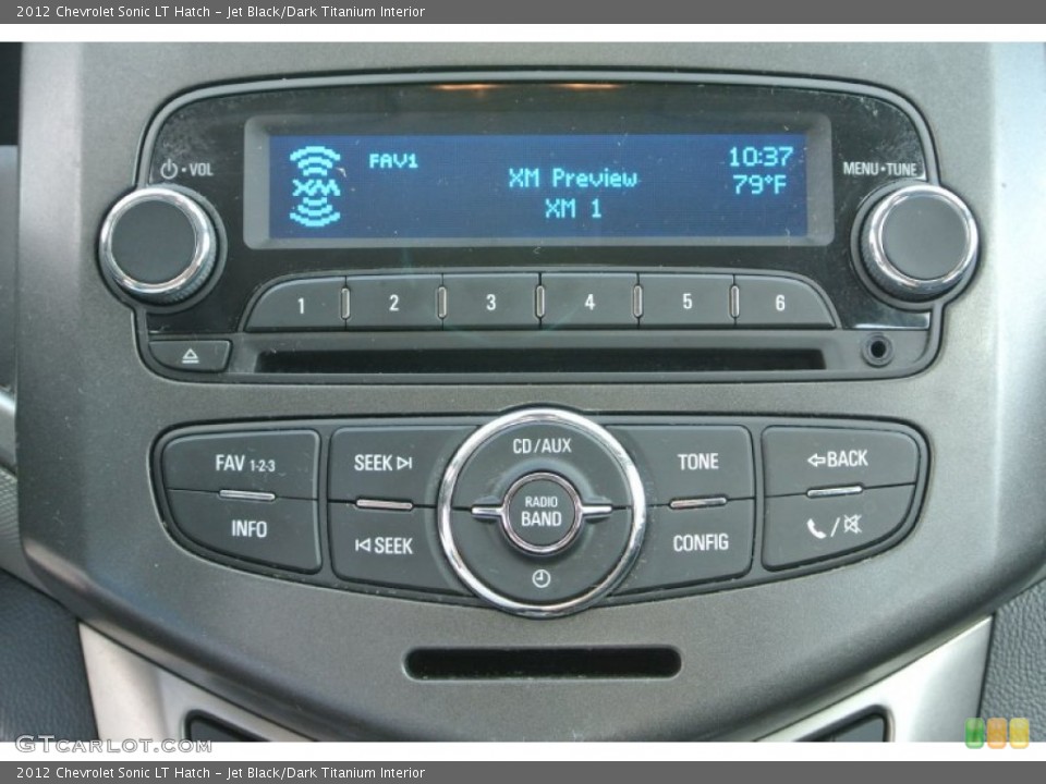 Jet Black/Dark Titanium Interior Audio System for the 2012 Chevrolet Sonic LT Hatch #83165541