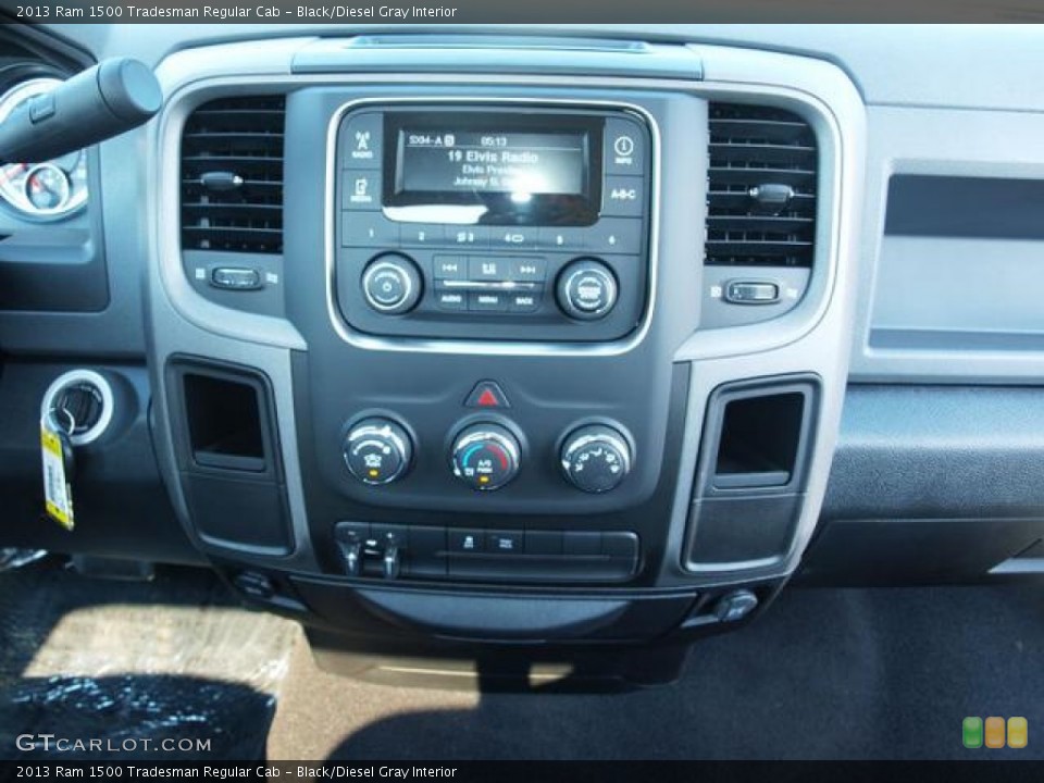 Black/Diesel Gray Interior Controls for the 2013 Ram 1500 Tradesman Regular Cab #83166133