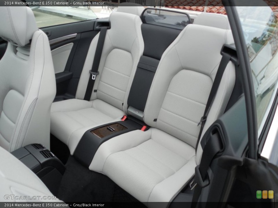 Grey/Black Interior Rear Seat for the 2014 Mercedes-Benz E 350 Cabriolet #83166724