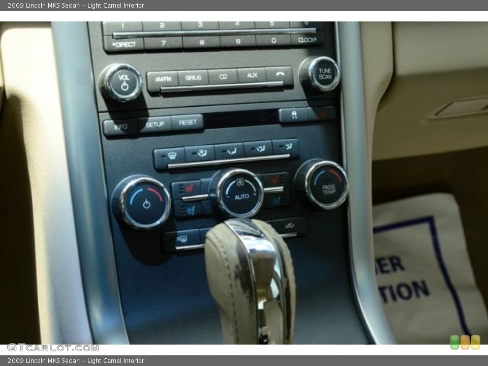 Light Camel Interior Controls for the 2009 Lincoln MKS Sedan #83168165