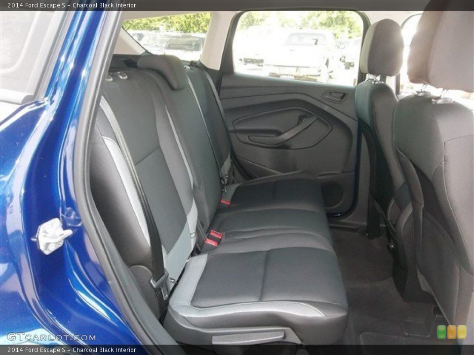 Charcoal Black Interior Rear Seat for the 2014 Ford Escape S #83168960