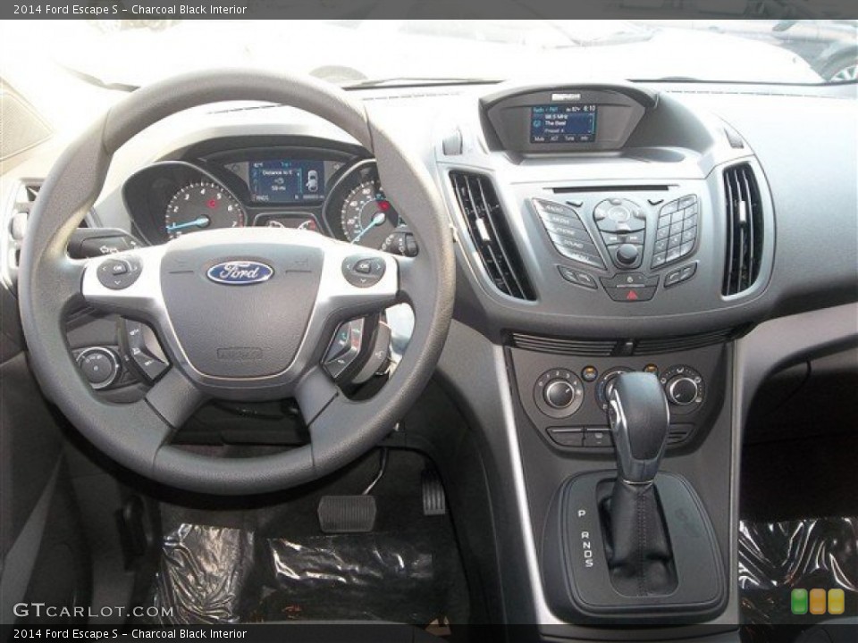 Charcoal Black Interior Dashboard for the 2014 Ford Escape S #83168980