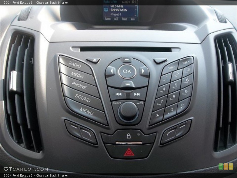 Charcoal Black Interior Controls for the 2014 Ford Escape S #83169042