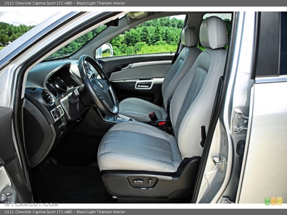 Black/Light Titanium Interior Front Seat for the 2012 Chevrolet Captiva Sport LTZ AWD #83173642