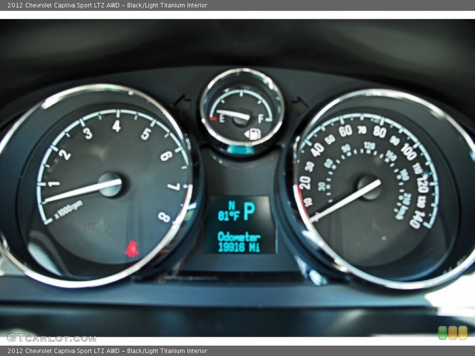 Black/Light Titanium Interior Gauges for the 2012 Chevrolet Captiva Sport LTZ AWD #83173685