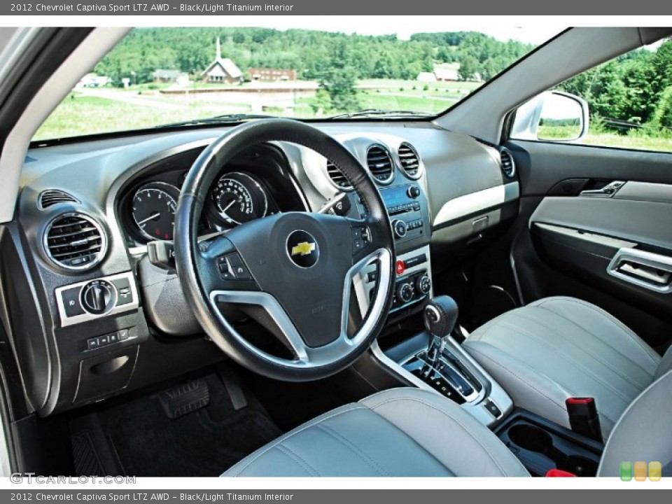 Black/Light Titanium 2012 Chevrolet Captiva Sport Interiors