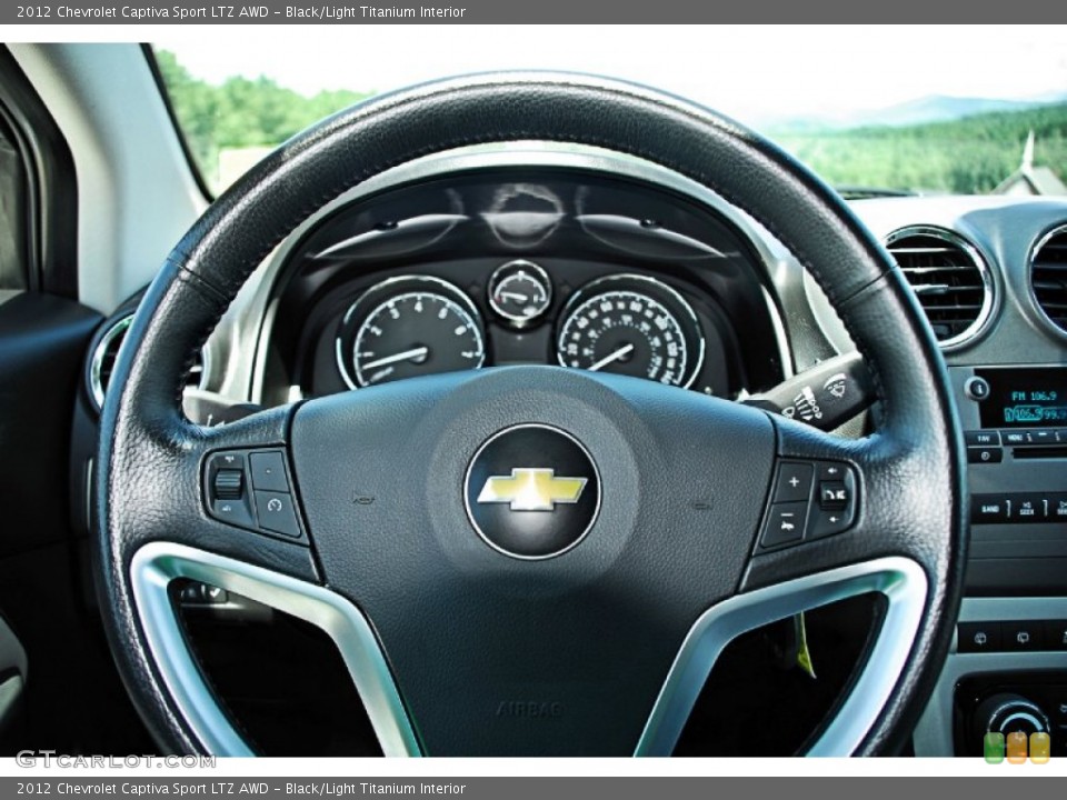Black/Light Titanium Interior Steering Wheel for the 2012 Chevrolet Captiva Sport LTZ AWD #83173794