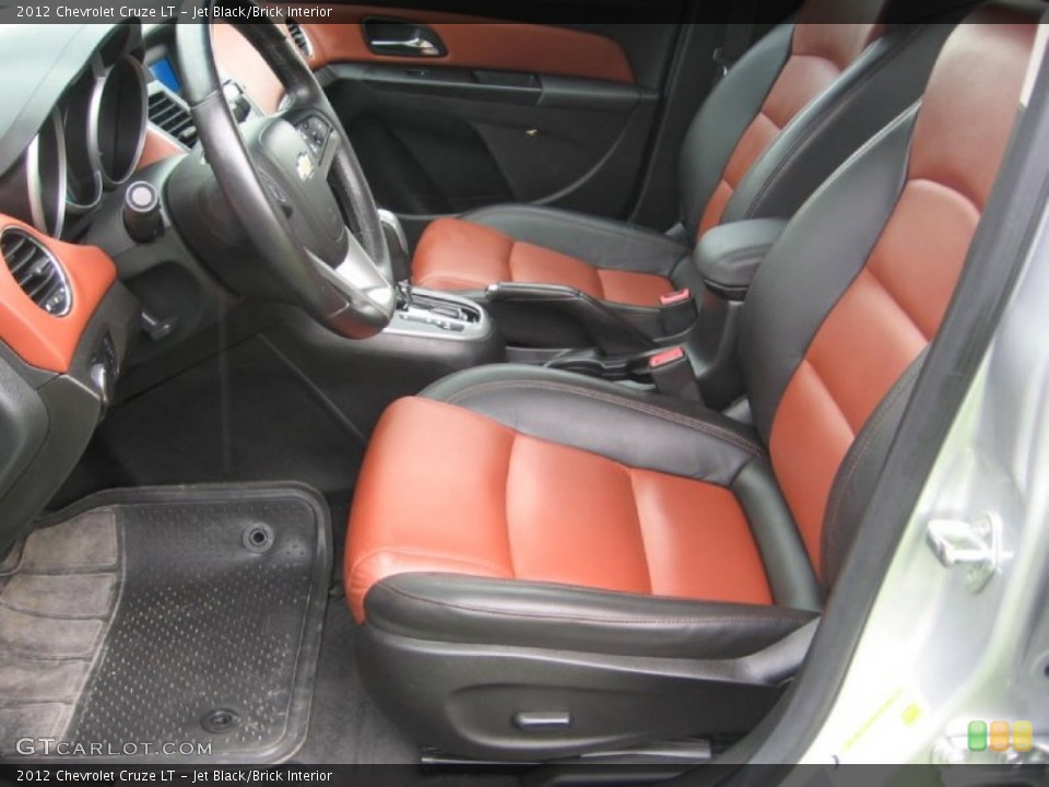 Jet Black/Brick Interior Front Seat for the 2012 Chevrolet Cruze LT #83173969