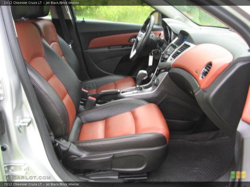 Jet Black/Brick Interior Front Seat for the 2012 Chevrolet Cruze LT #83174016