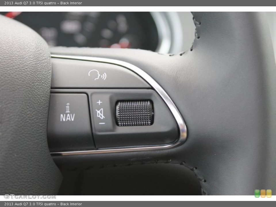 Black Interior Controls for the 2013 Audi Q7 3.0 TFSI quattro #83181699