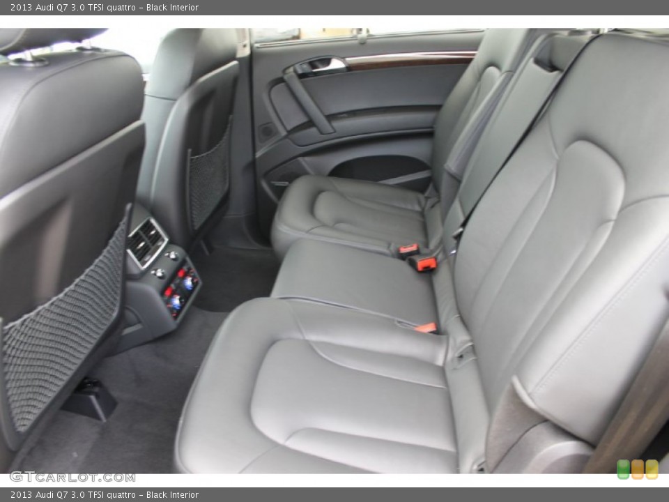 Black Interior Rear Seat for the 2013 Audi Q7 3.0 TFSI quattro #83181753