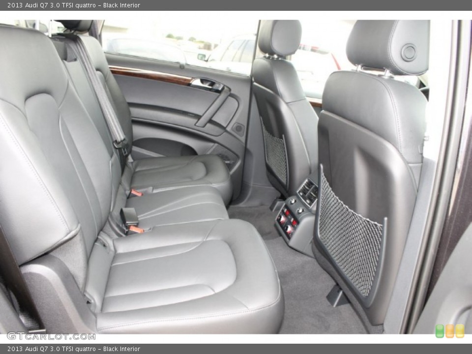 Black Interior Rear Seat for the 2013 Audi Q7 3.0 TFSI quattro #83181837